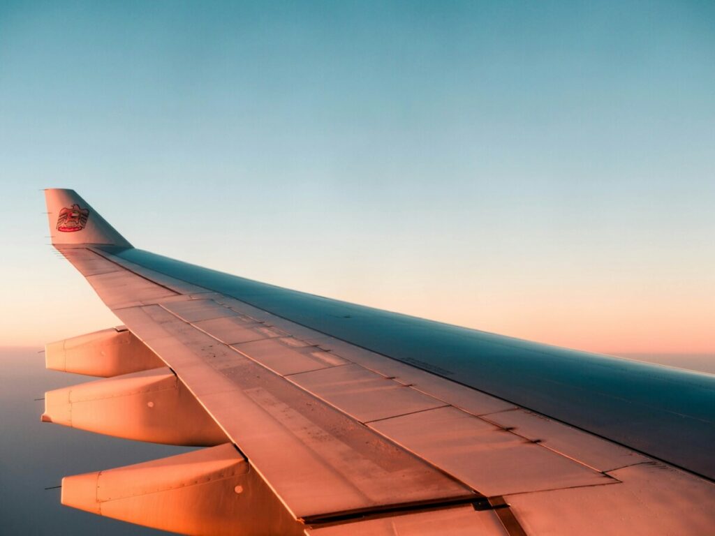 plane etihad wing